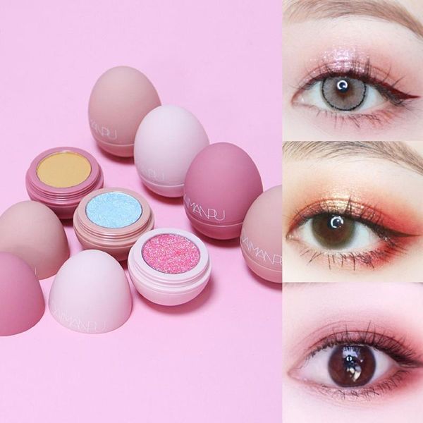 

eye shadow 20 colors makeup eyeshadow shimmer glitter long lasting effect pigment egg shape matte powder cosmetics