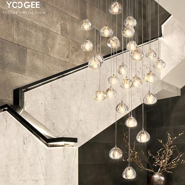

chandeliers yoogee crystal chandlier modern living room hanging lamp kitchen clear cristal lobby led indoor lighting