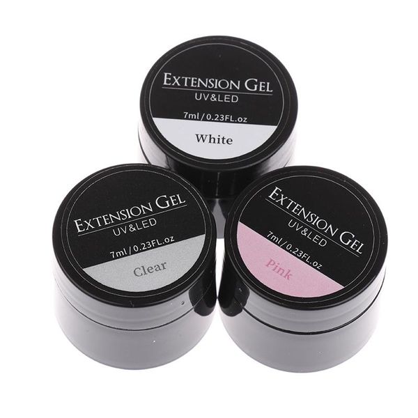 

box 7ml /15ml extension gel uv building nail finger art, Red;pink