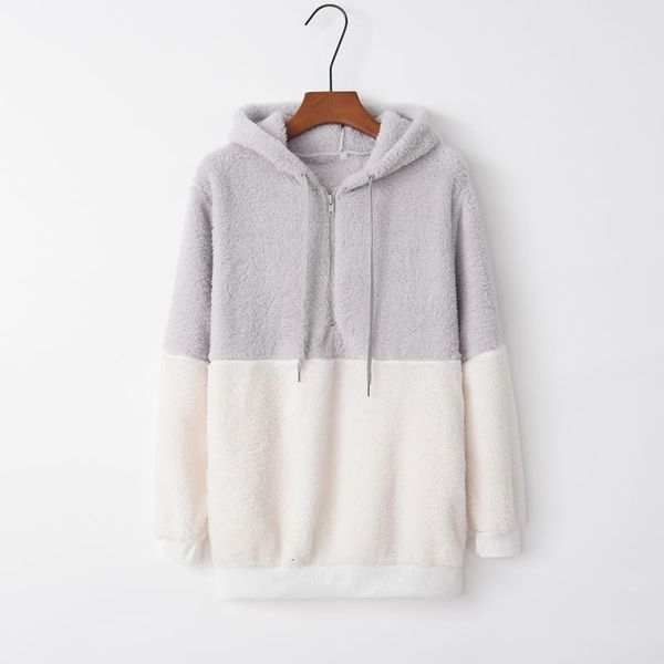 

women's hoodies & sweatshirts patchwork grey soft 2021 design women casual kawaii harajuku sweat girls european korean, Black