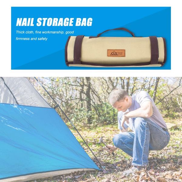 

equipment storage bags nails kits pouch outdoor camping wind rope pegs for family accessories