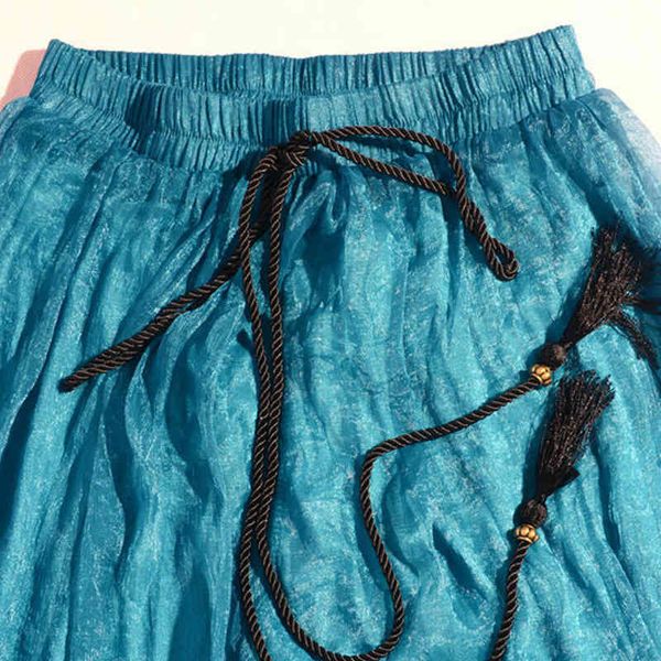 

pant summer silk chiffon loose beach wide leg trousers for women elastic waist draw string soft casual long pants 90-100cm, Black;white