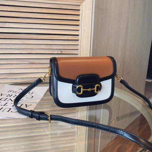 

saddle bag bean curd texture foreign style slanting single shoulder women's 2021 snake pattern small square luxuryss designerss yw