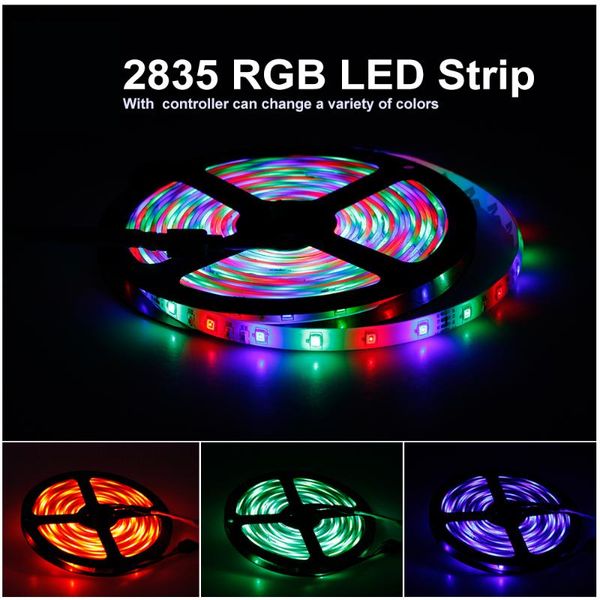 

strips 5 meter 300leds waterproof rgb led strip light smd 2835 dc12v 60leds/m flexible lighting ribbon tape white/warm white/rgb