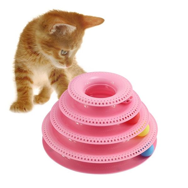 

cat toys pet amusement turntable puppy interactive kitten crazy ball disk plate