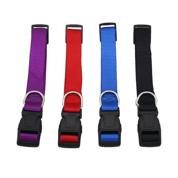 

strong nylon dog collar pet cat puppy adjustable multi colors for pet supplies