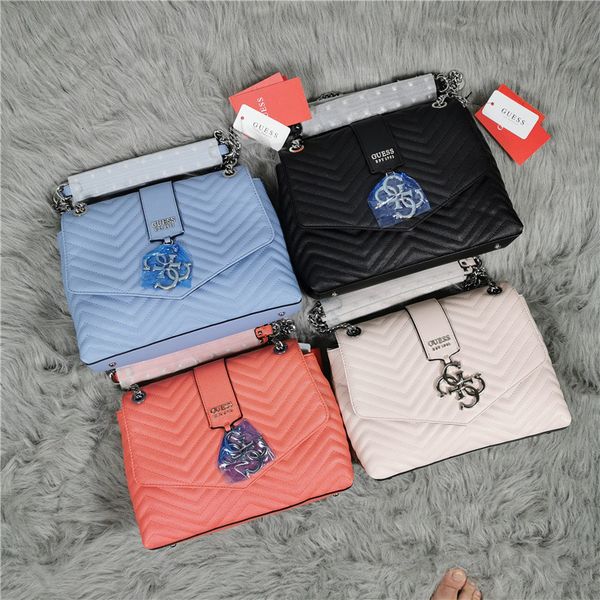 

gues new women's bag tag wave pattern single shoulder diagonal span chain wind flap