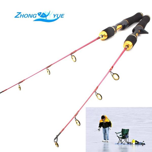 

ice fishing rod 55cm 75cm raft portable winter ultralight tackle boat rods