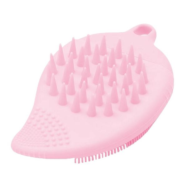 

hair brushes silicone scalp bath massage brush comb shampoo massager shower care tool, Silver