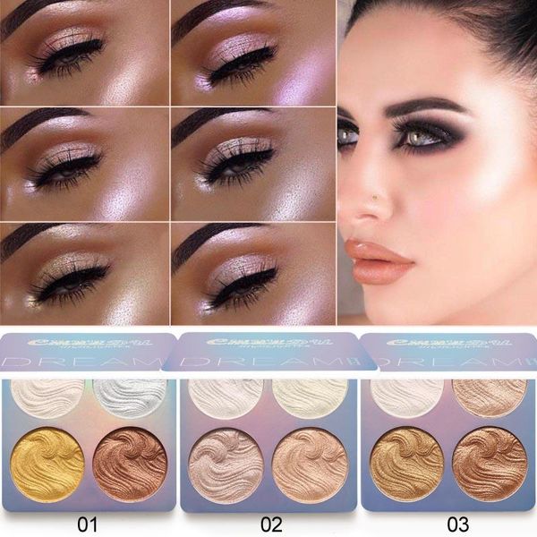 

bronzers & highlighters cmaadu natural bright chameleon high pigment glitter powder palette shimmer waterproof highlighting repair