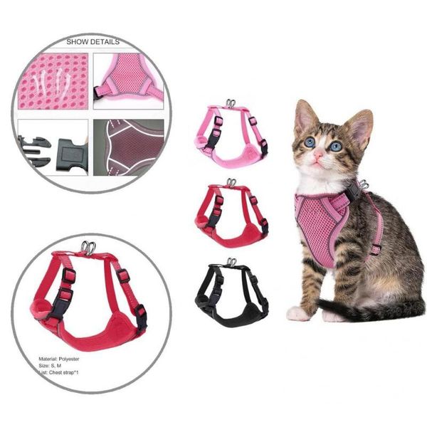 

dog collars & leashes washable durable puppy cats chest strap skin friendly kitten harness close fitting for pet training
