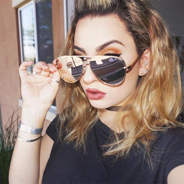 

sunglasses 2021 pilot aviation women shades retro classic gradient sun glasses female male designer lunette, White;black