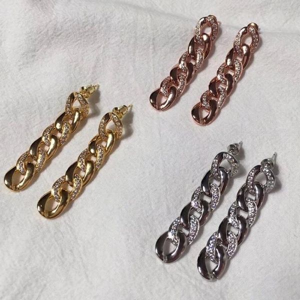 

designer fashion copper jewelry 3a cubic zirconia party earring stud, Golden;silver