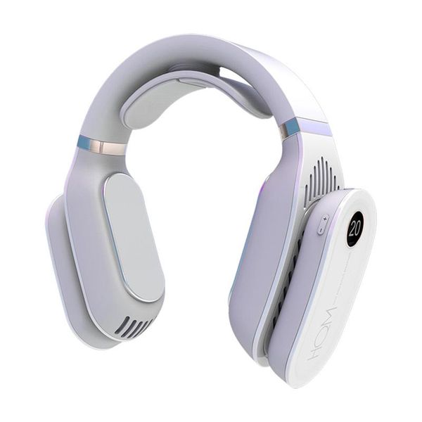 

electric fans hanging neck heating and cooling instrument, air conditioning fan, 2600mah,cooling combo
