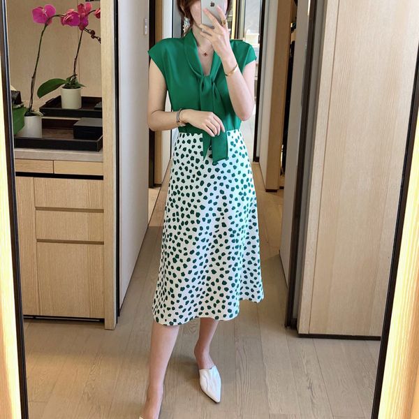

summer style archery sleeveless temperament superior floral impression feminine skirt of quality fashion pieces, Black