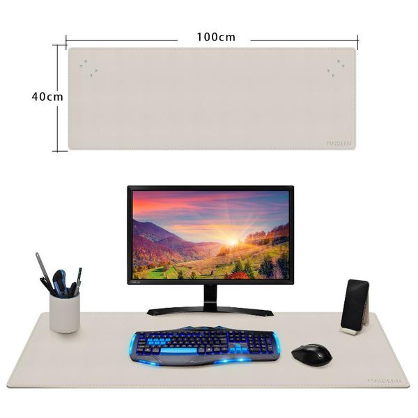 

mouse pads & wrist rests 1000x400mm extended desk pad large pu leather gaming mousepad waterproof antifouling