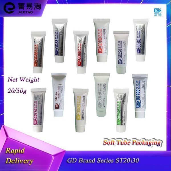 

fans & coolings gd brand series net weight 20/30 grams soft tube packaging gd900 thermal grease paste plaster heat sink compounds st20/30
