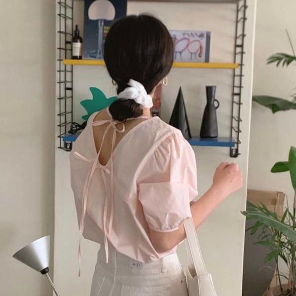

women's blouses & shirts coigarsam cute shirt womens belt women white pink 8515