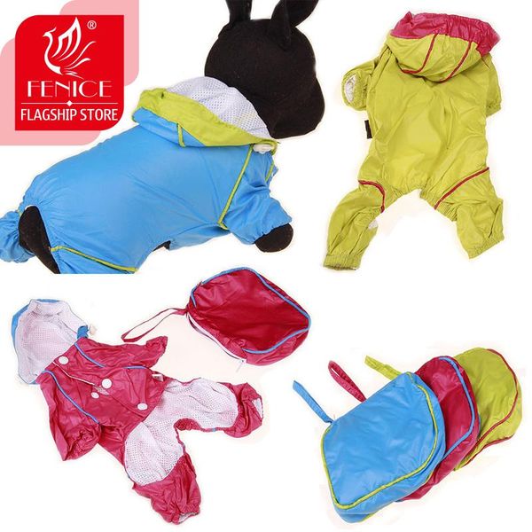 

dog apparel fenice small pet hoody jacket rain coat waterproof clothes slicker jumpsuit for dogs raincoats