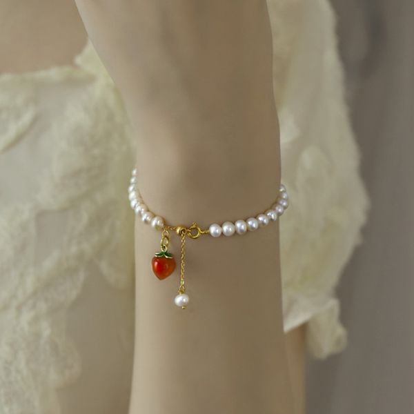 

xf800 new fine jewelry pearl bracelet natural freshwater pearl brand trendy gift for women, Black