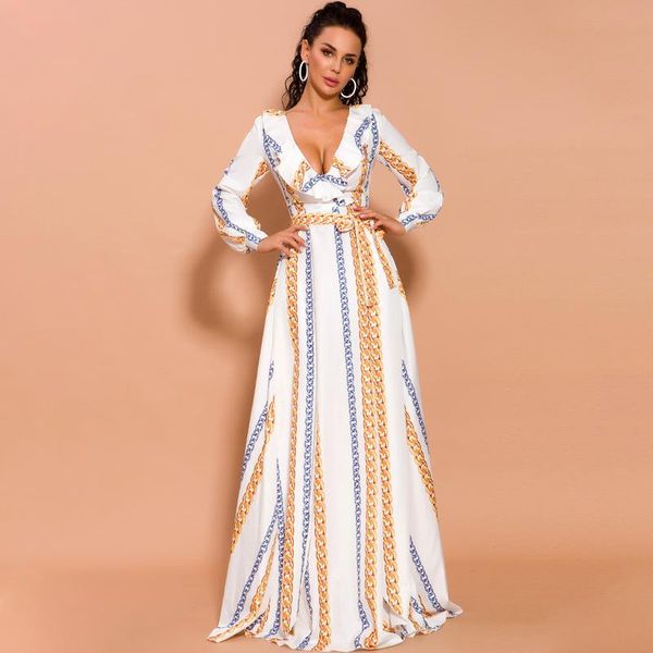 

casual dresses donsignet fashion white chiffon dress bohemia print summer long woman for women, Black;gray