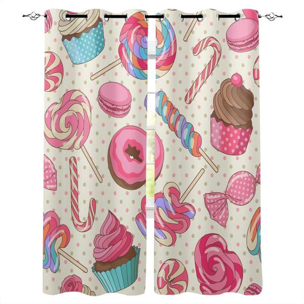 

curtain & drapes delicious food donut bedroom kitchen modern home decoration children window curtains for living room decorative
