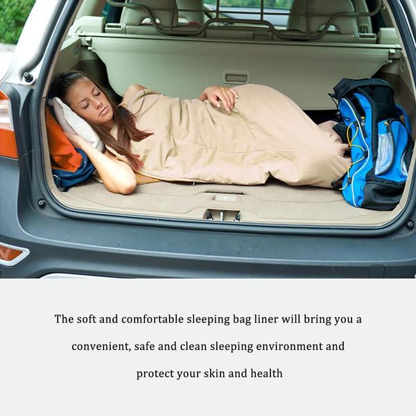 

sleeping bags single double bag liner envelope ultra-light portable cotton for outdoor camping #3g