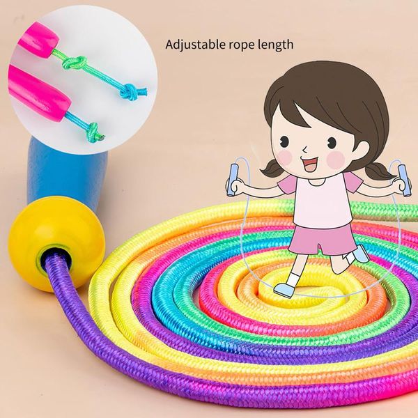 

jump ropes kids wood handle sport bodybuilding fitness lovely skipping sports practice speed grip