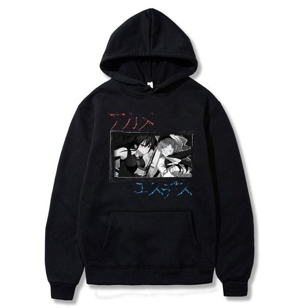 

men's hoodies & sweatshirts 2021 comfortable funny classic anime akame ga kill cotton long-sleeves clothes couple clothing hip wear, Black
