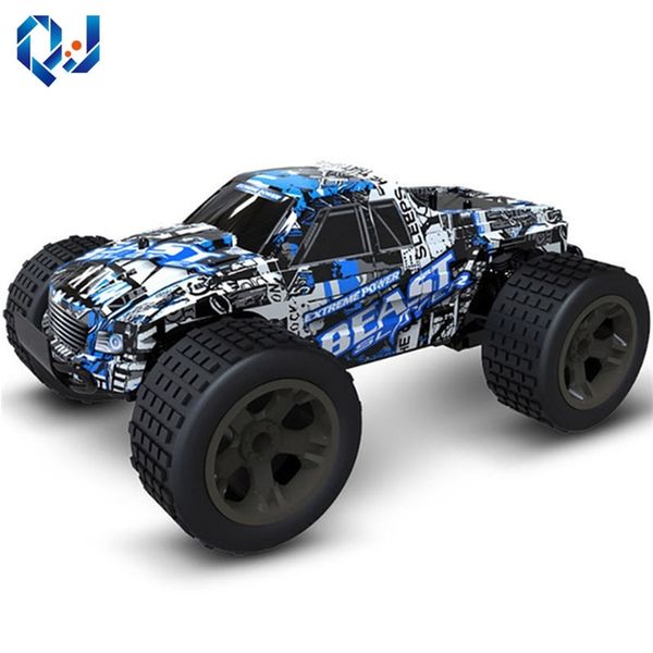 

qj rc car 2.4g 4ch rock driving big remote control model off-road vehicle toy wltoys drift 220315