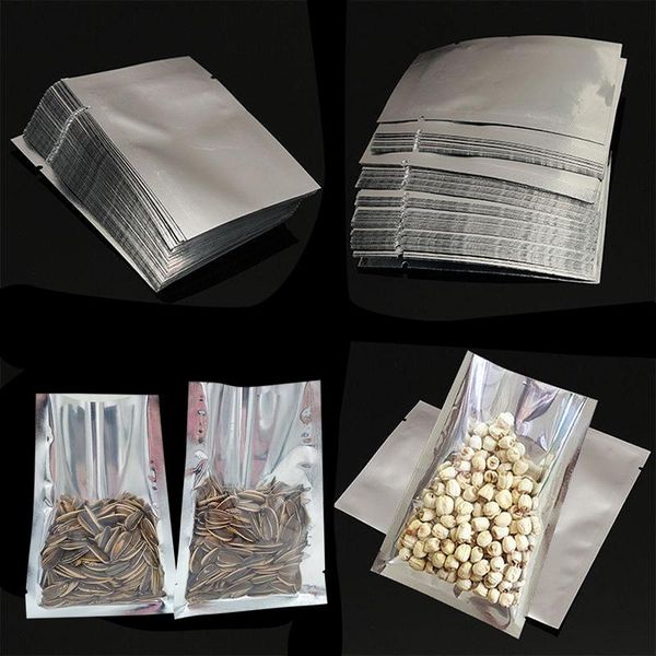 

storage bags 100pcs heat seal aluminium foil vacuum pouches food grade for nuts fu