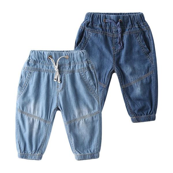 

trousers 2021 summer jeans for kids boy trouser girl thin denim pants toddler, Blue