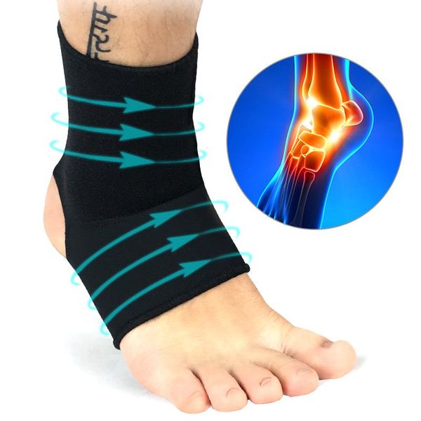 

ankle brace breathable support for sprained stabiling ligaments prevent re- edf88, Blue;black
