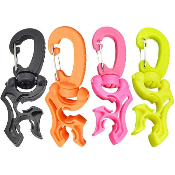 

scuba diving snorkeling respiratory regulator clamp double bcd hose holder clip buckle hook accessories pool &