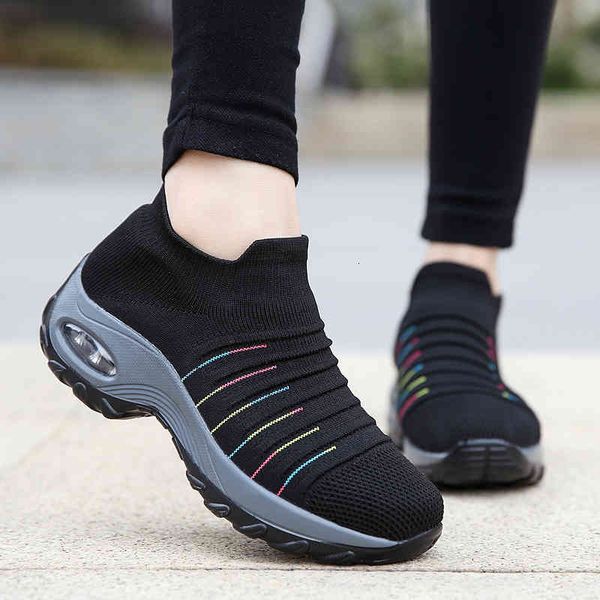 

dress shoes female platform shoes, casual breathable shoes for women j19g, Black