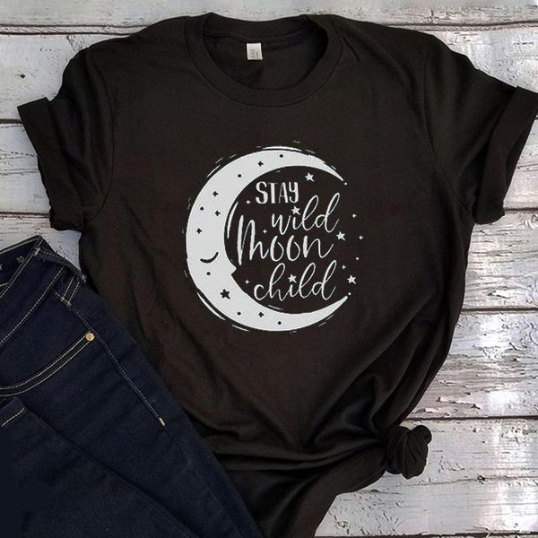 

women's t-shirt moon graphic t shirts women fashion o-neck cartoon white summer plus size clothes casual retro kawaii