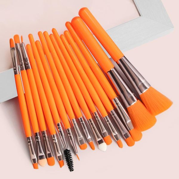 

makeup brushes 15 pcs/set set eye shadow blending eyeliner eyelash eyebrow brush fluorescent series beauty tool