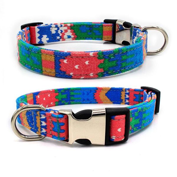 

cat collars & leads dog pet adjustable rivets print collar cute bell small 2021