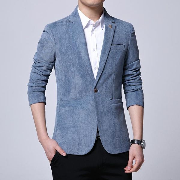 

men's suits & blazers fashion slim cotton velvet suit jacket single buckle boutique large size s-3xl wedding, White;black