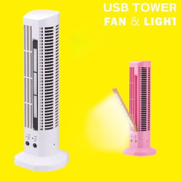 

electric fans summer cooler cooling usb tower fan mini leafless air conditioner small deskoffice desk fan#g2