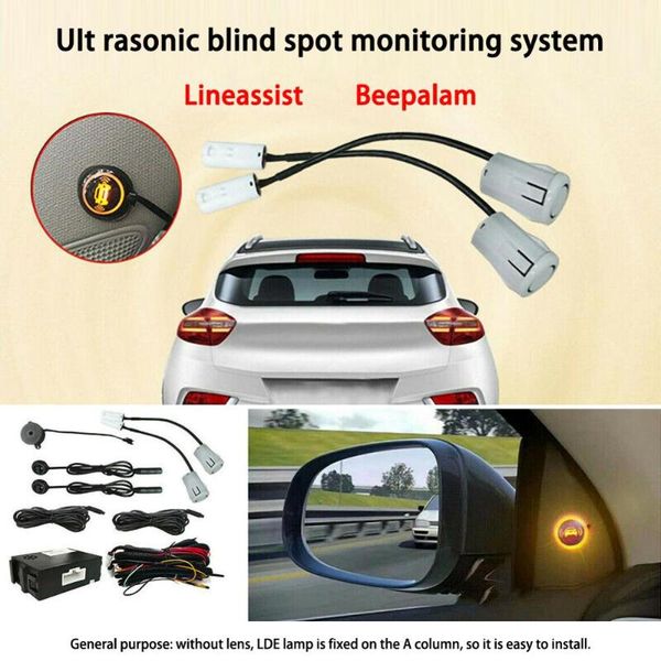 

car rear view cameras& parking sensors blind spot mirror radar detection system ultrasonic sensor distance assist lane changing monitoring a