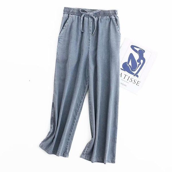 

women's pants & capris fashion women xr-2070 european and american wholesale 2021 autumn casual simple twill tencel loose wide leg, Black;white