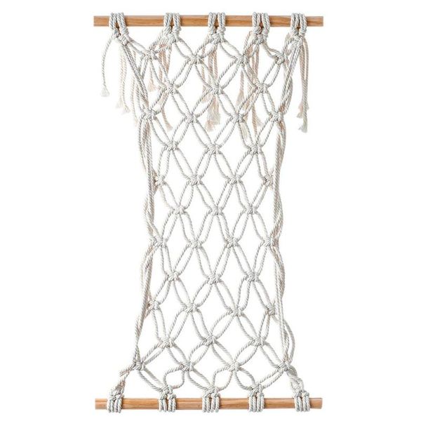 

tapestries hand-woven storage rack boho hanging vegetable holder bag fruit net cotton thread kitchen