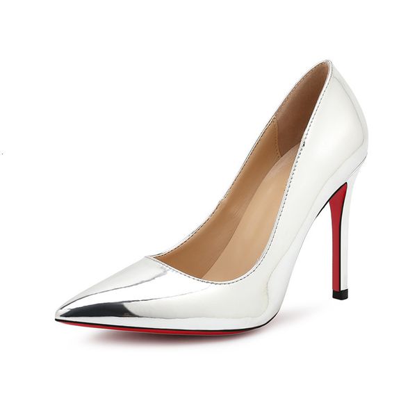 

sandals designer women's pumps office ladies stiletto high heels pointed toe shallow fashion wedding shoes for woman y0000 wv, Black