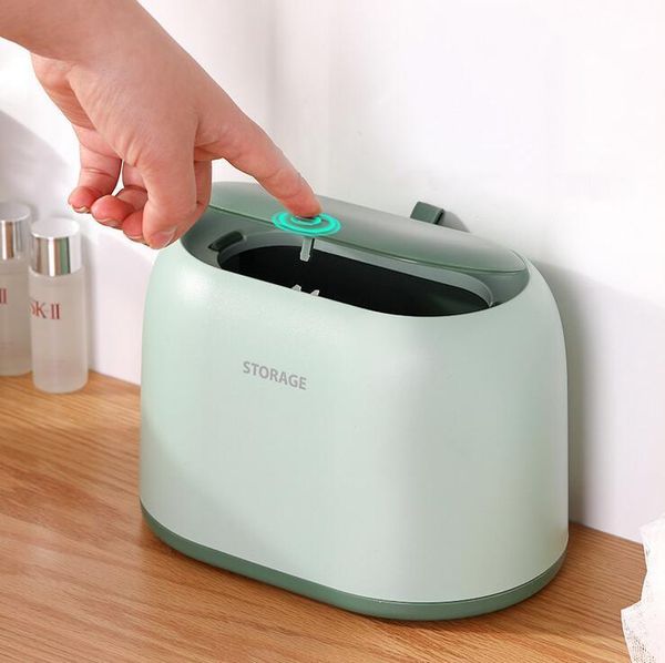 

waste bins mini small desk deskgarbage basket home table plastic trash can office supplies dustbins sundries barrel box