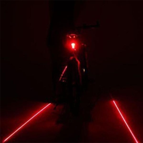 

bike lights tail light (5led+2laser) mountain cycling bicycle 7 flash modes rear warning accessories