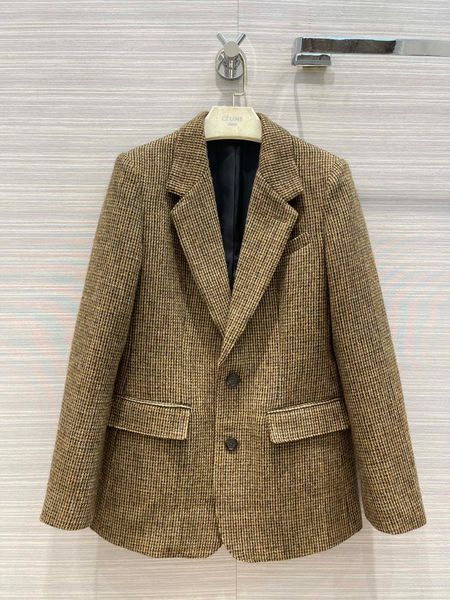 

milan runway jackets 2021 autumn winter lapel neck long sleeve panelled women's designer coats brand same style outerwear 0824-1, Black;brown