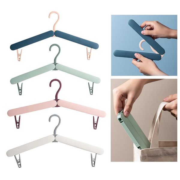 

hangers & racks portable folding travel hanger multifunctional clothes drying rack camping wardrobe dryer cloth foldable storage