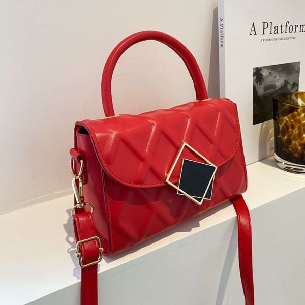 

textured embossed small square bag women's 2021 korean version candy color fashion with foreign style hand menger