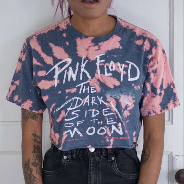 

women's t-shirt 2021 casual round neck sleeve printing short pullover qrpc, White